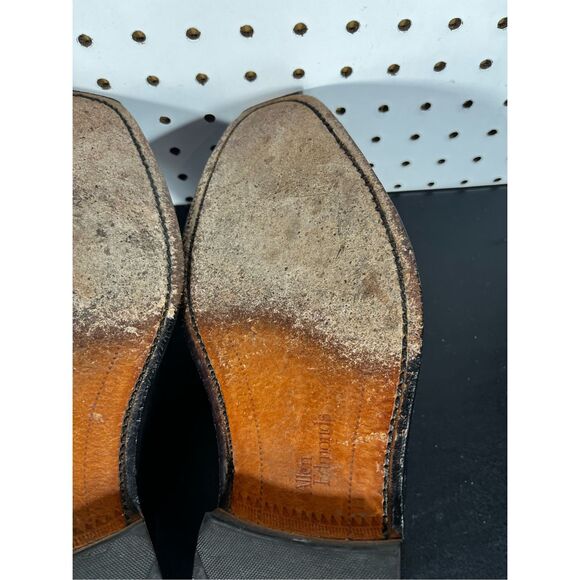 Allen Edmonds Soho Black Soho Cap Toe Lace Up Balmoral Size 8 1/2 - Picture 14 of 16